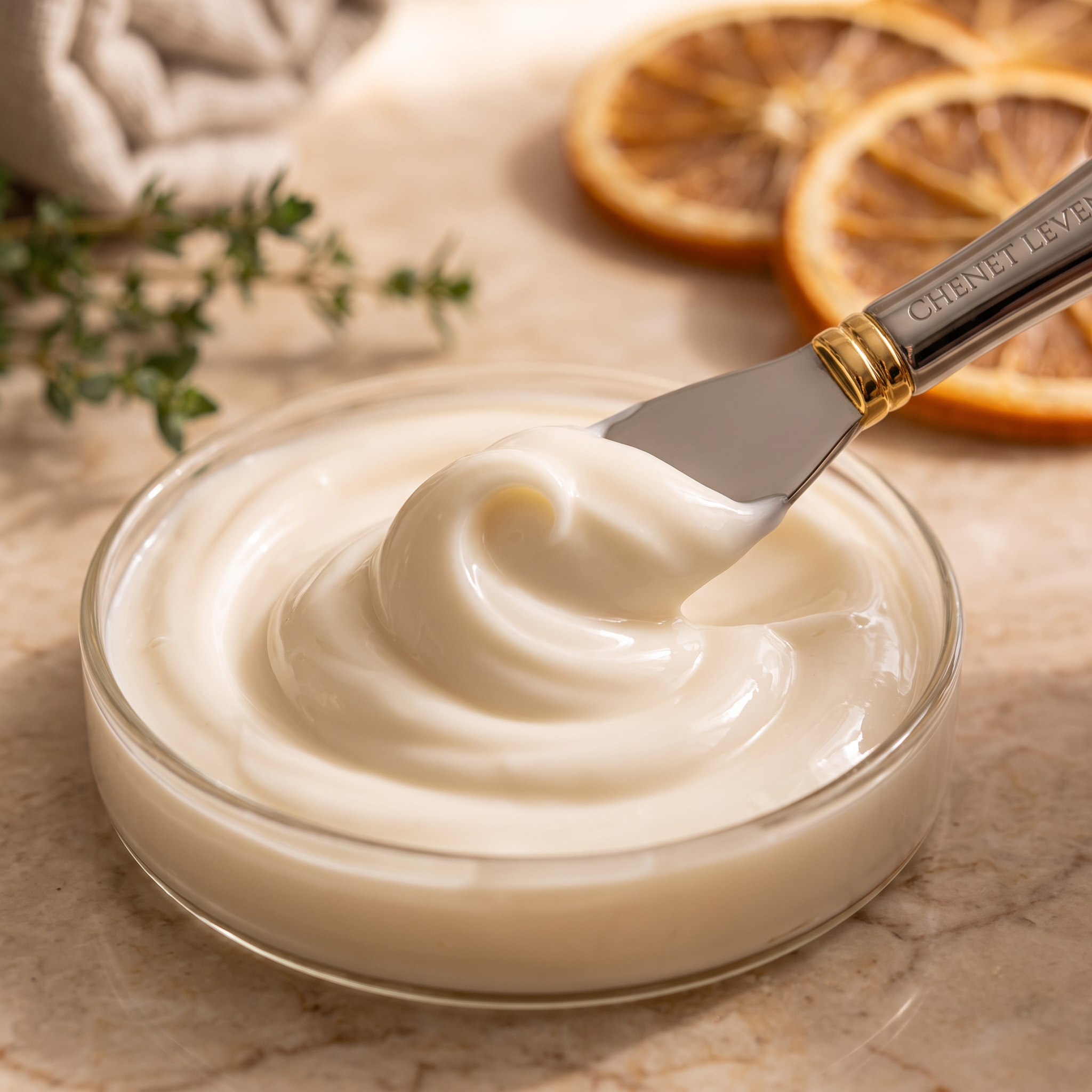 Le geste, application de la Crème Corporelle sur la peau