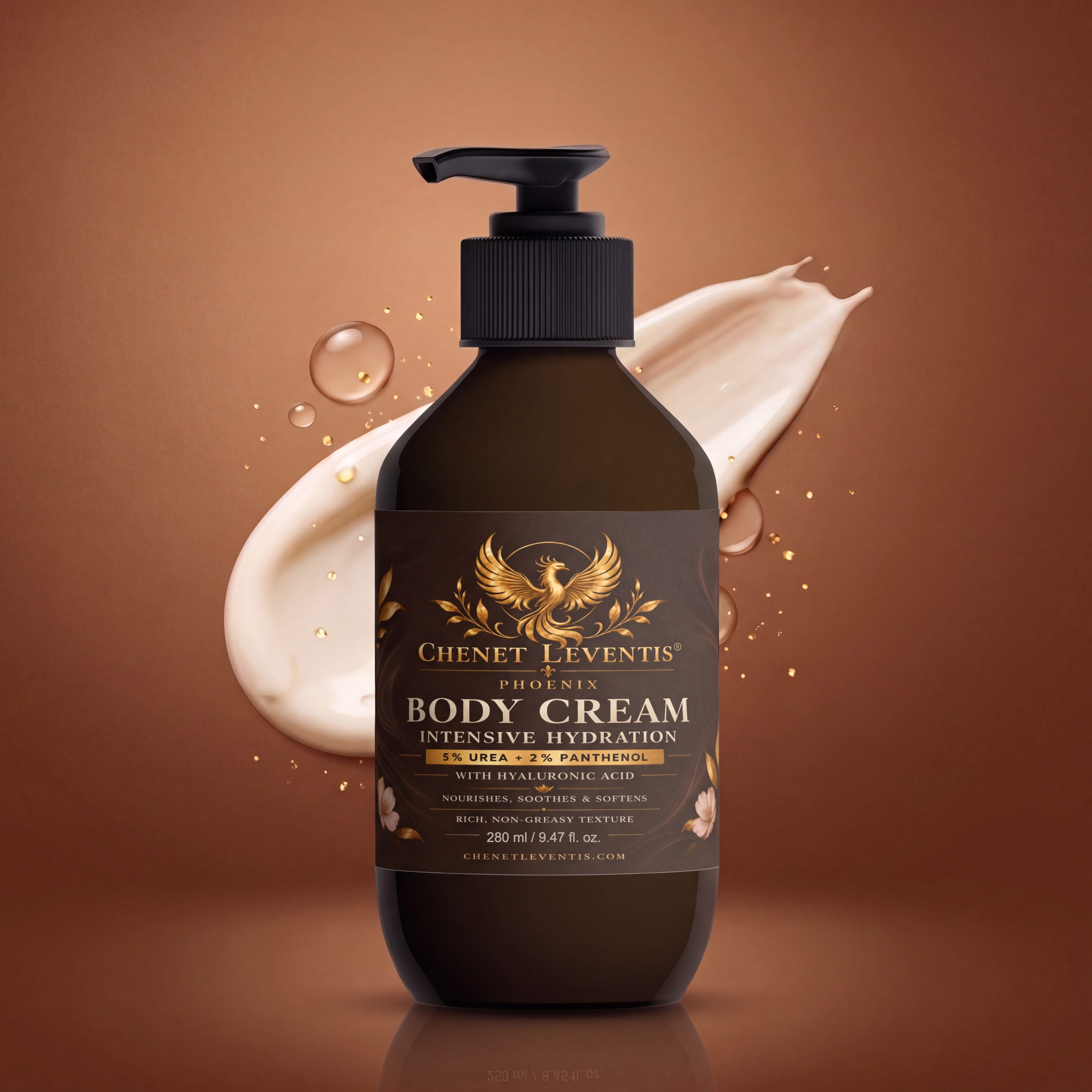 body-cream-280ml-en-2 Urea & Panthenol Body Cream by Chenet Leventis, creamy texture